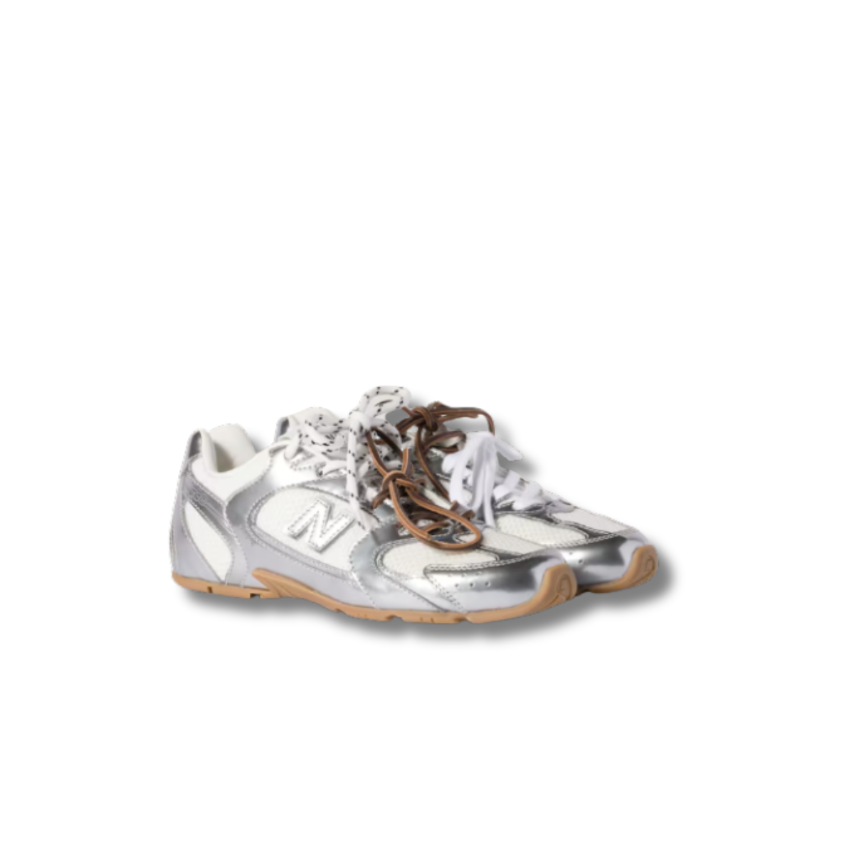 NB x Miu Baskets 530 Silver Brown finition