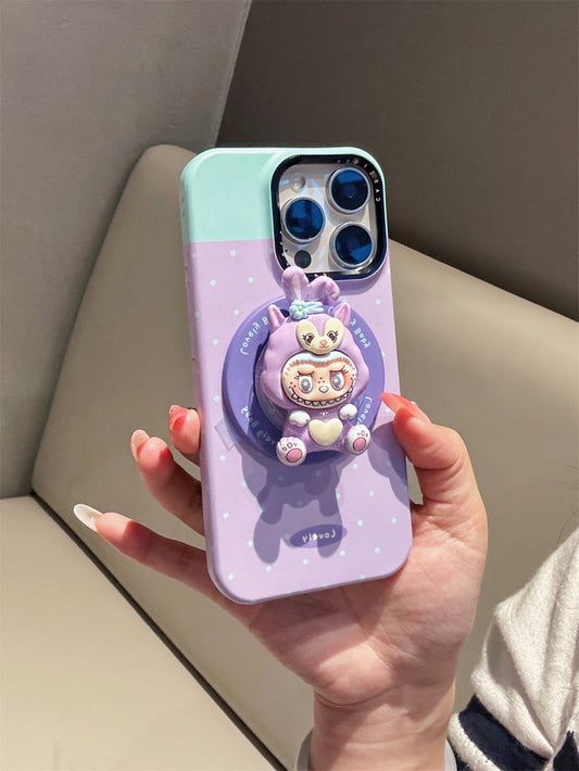 StellaLou Rabbit iPhone Case with Magnetic Holder